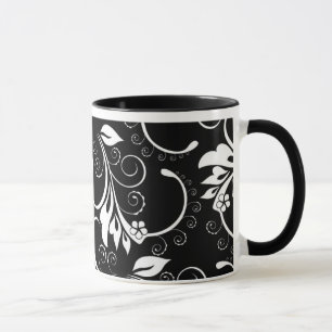 Taza flores vintage