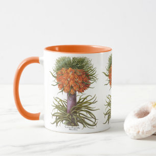 Taza Flores Vintage de Fritillaria Naranja Basilius Bes