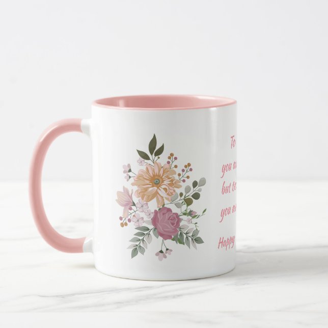 Taza Flores y agradecimiento citan el día de la madre (Izquierda)