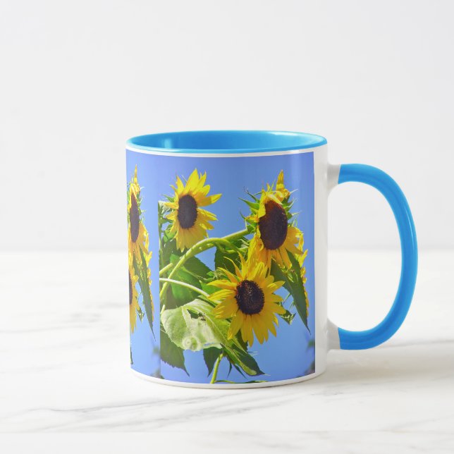 TAZA "FLORES Y CIELO AZUL" (Derecha)