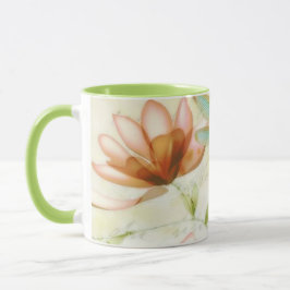 Taza Flores y libélula
