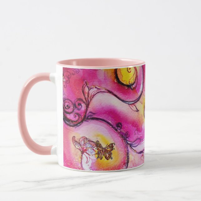 TAZA FLORES Y MARIPOSAS SIMILARES (Izquierda)