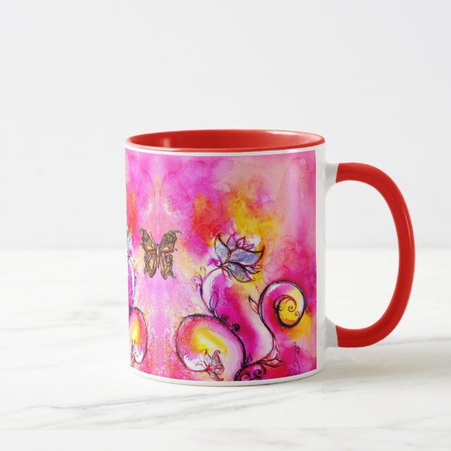 TAZA FLORES Y MARIPOSAS SIMILARES (Derecha)