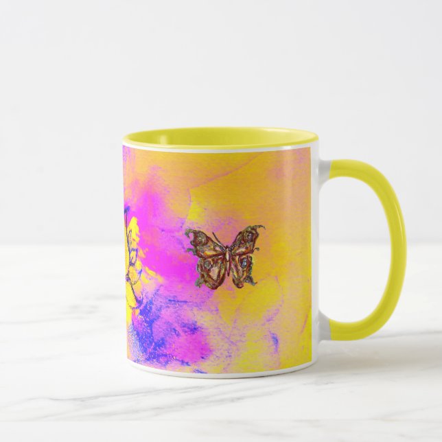 TAZA FLORES Y MARIPOSAS SIMILARES (Derecha)