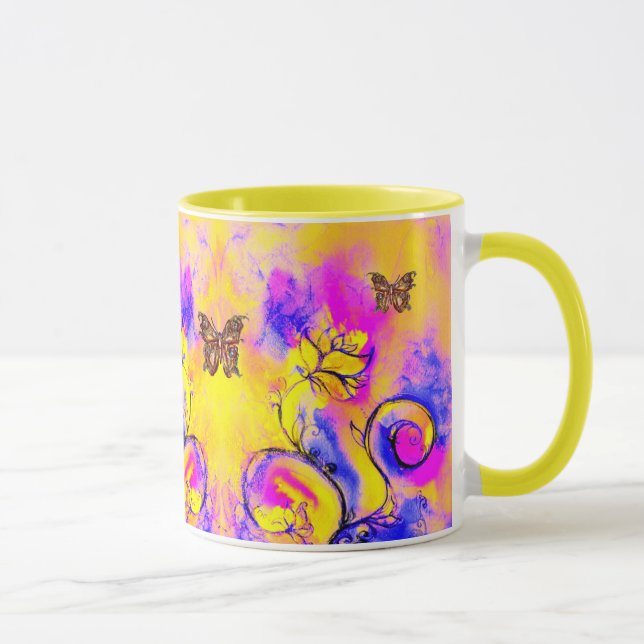 TAZA FLORES Y MARIPOSAS SIMILARES (Derecha)