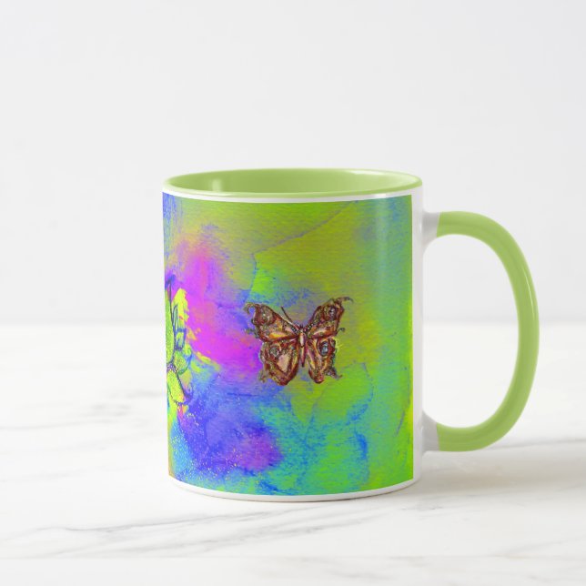 TAZA FLORES Y MARIPOSAS SIMILARES (Derecha)