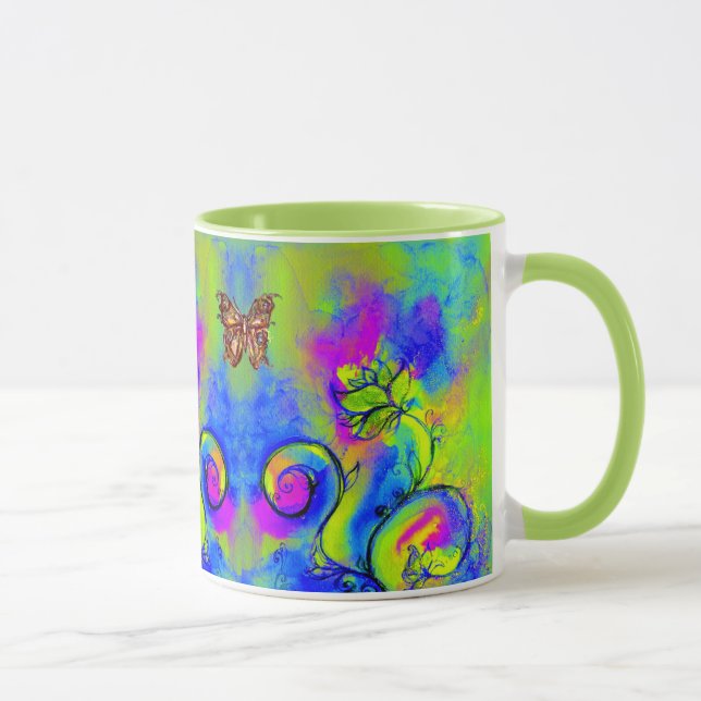 TAZA FLORES Y MARIPOSAS SIMILARES (Derecha)
