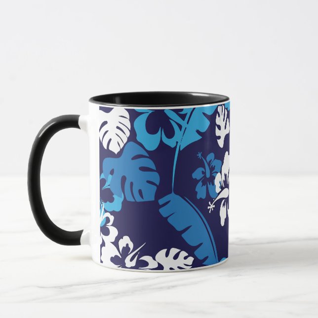 Taza Flores Y Plantas De Hawái (Izquierda)