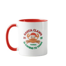 Florida Christmas Coffee Mug Santa Claws