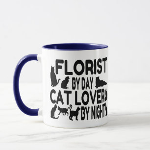 Taza Florist Cat Lover