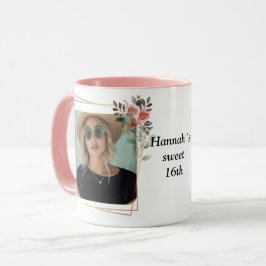 Taza flower frame photo