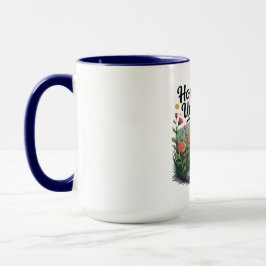 Taza Flower Path - Nature-Inspired Mental Health Mug
