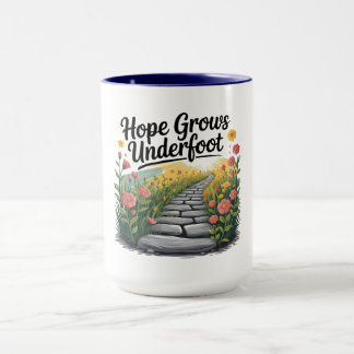 Taza Flower Path - Nature-Inspired Mental Health Mug