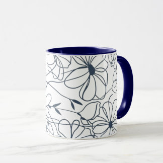 Taza flowers coffee mug