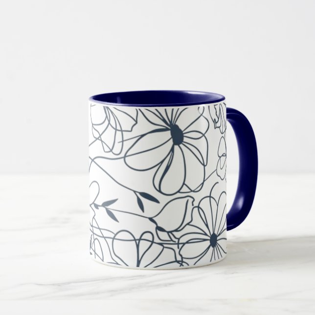Taza flowers coffee mug (Anverso derecho)