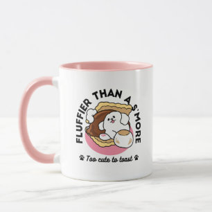 Taza Fluffier Tha S’more - Perro y bollo de postre