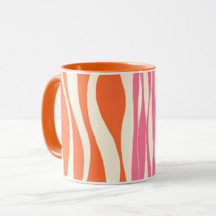 Taza Flujo y reflujo - Rosa, Naranja y Crema 