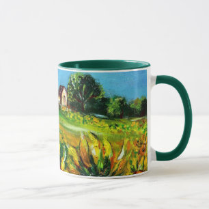 TAZA FLUJOS Y CAMPO EN LA TOSCANA