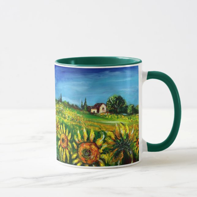TAZA FLUJOS Y CAMPO EN LA TOSCANA (Derecha)
