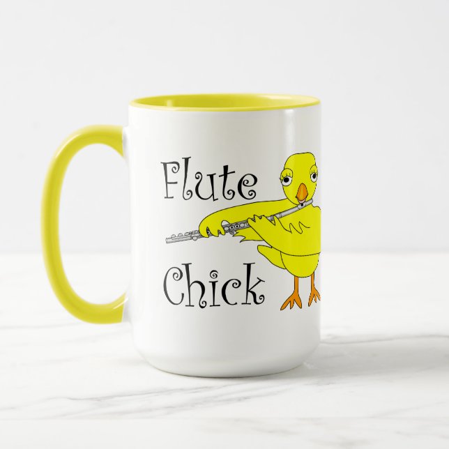 Taza Flute Chick Text (Izquierda)