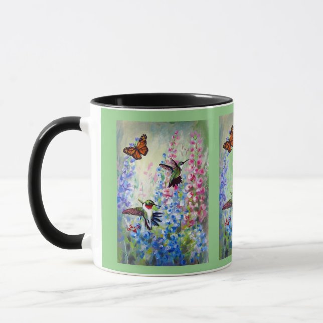 Taza Flutterbyes y hummers y verano (Izquierda)