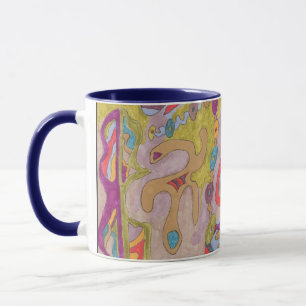 Taza "Flutterflyland" Resumen de arte