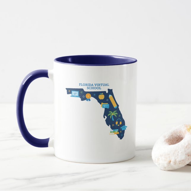 Taza FLVS Estado de Florida  (Con donut)