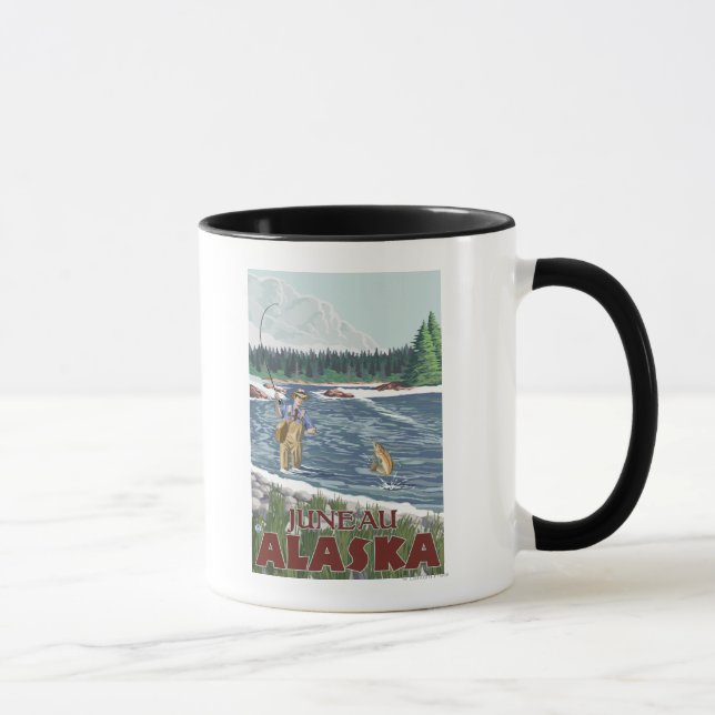 Taza Fly Fisherman - Juneau, Alaska (Derecha)