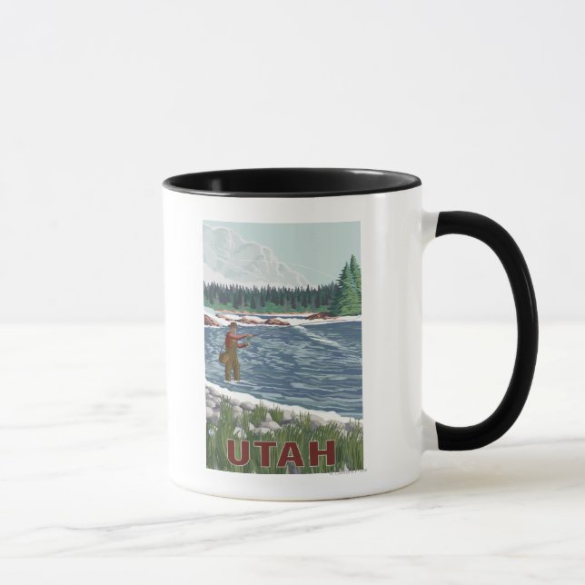Taza Fly FishermanUtah (Derecha)