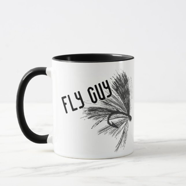 Taza Fly fishman regalo de mosca tipo pesca regalo (Izquierda)