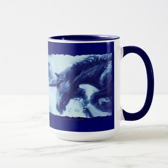 Taza Flying Unicorn Fantasy Art Drinking Mug (Derecha)