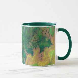 Taza Follaje verde