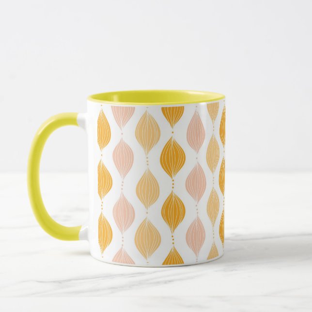Taza Fondo abstracto del patrón oro (Izquierda)