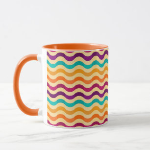 Taza Fondo con las rayas en 2 retros