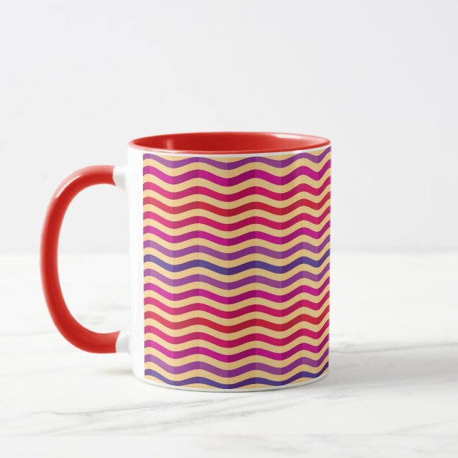 Taza Fondo con las rayas en 3 retros (Izquierda)