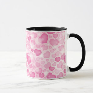Taza Fondo con los corazones
