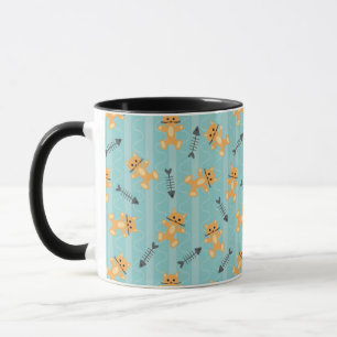 Taza fondo con los gatos
