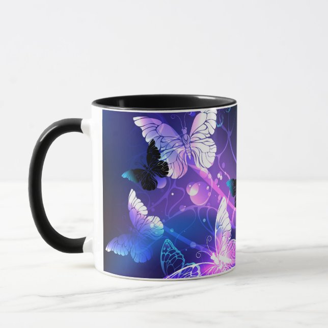 Taza Fondo con mariposas nocturnas (Izquierda)