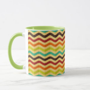 Taza Fondo con rayas en retro 4