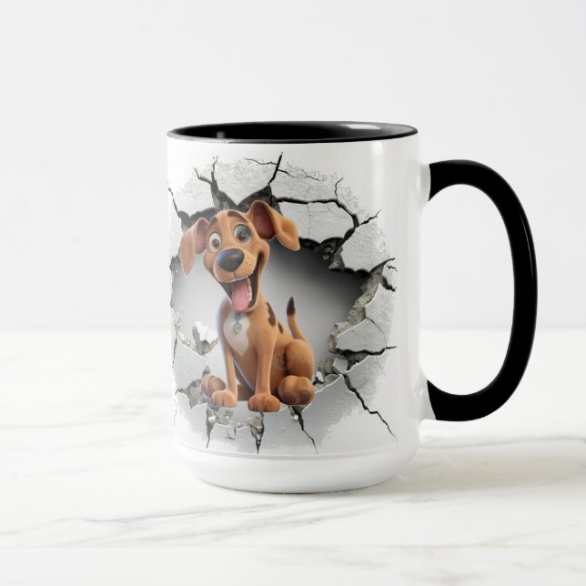 Taza Fondo de cachorro corto (Derecha)