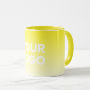 Taza Fondo de cualquier color Gradiente blanco y su l