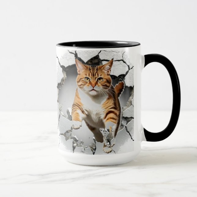 Taza Fondo de gato curado (Derecha)