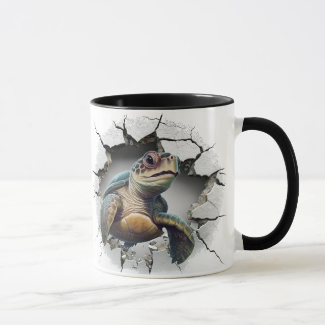 Taza Fondo de tortuga marina (Derecha)