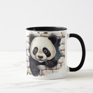 Taza fondo del oso panda