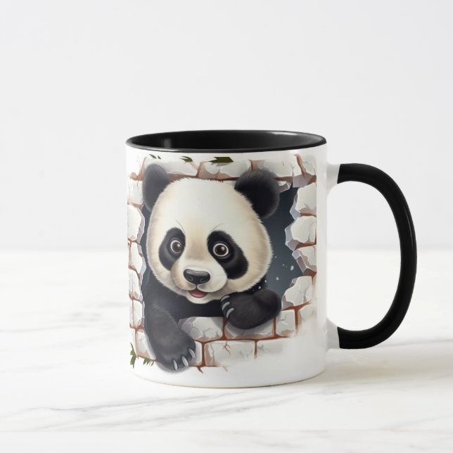 Taza fondo del oso panda (Derecha)