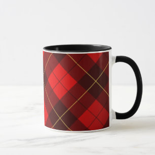 Taza Fondo del tartán de Wallace