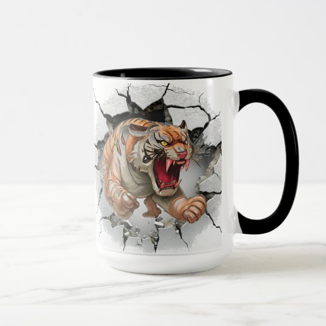 Taza Fondo del tigre medio (Derecha)