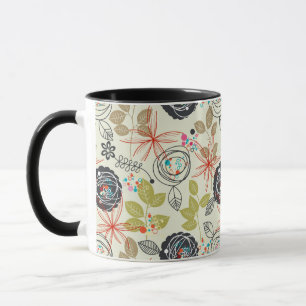 Taza Fondo floral 2