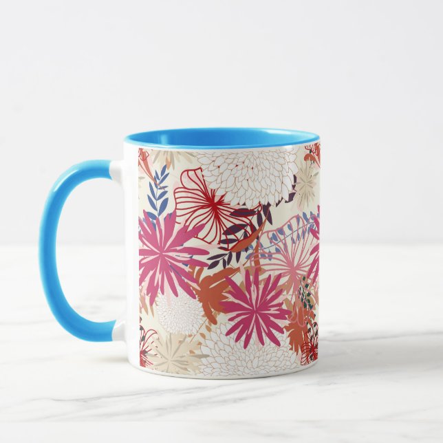 Taza Fondo floral 3 (Izquierda)