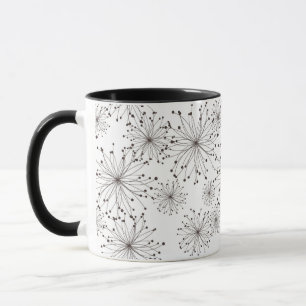 Taza Fondo floral retro